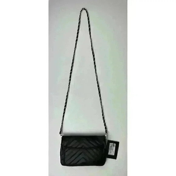 Badgley Mischka Womens Simple Phone Crossbody w/ Letter Lock In Front NWT $79 - Picture 3 of 4